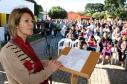 A secretária da Família e Desenvolvimento Social, Fernanda Richa, iniciou a tarde desta sexta-feira (22) no município de Luiziana, na região central do Estado. A visita no município foi para inaugurar o novo Centro de Referência de Assistência Social (Cras)Foto:Rogério Machado/SEDS