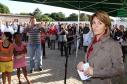 A secretária da Família e Desenvolvimento Social, Fernanda Richa, terminou seus compromissos no interior do Estado, nesta sexta-feira (22), no município de Fênix. Junto com o prefeito Altair Molina Serrano e a primeira-dama e secretária de Assistência Social, Dalva Sales Molina Serrano, participou da inauguração do Centro de Referência de Assistência Social (Cras) Foto:Rogério Machado/SEDS