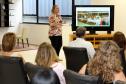 A secretária da Familia e Desenvolvimento Social, Fernanda Richa, se reúne com os chefes dos Escritórios Regionais.Foto:Rogério Machado/SEDS