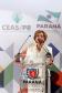 Secretária estadual da Família e Desenvolvimento Social, Fernanda Richa, partcipa da X Conferência Estadual de Assistência SocialFoto:Rogério Machado/SEDS