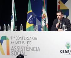 Secretaria do Trabalho e Desenvolvimento Social e o Conselho Estadual da Assistência Social realizam a abertura da XI Conferência Estadual de Assistência Social.Unidade Tecnica de Garantias de Direitos e Cidadania da SEDS Leandro MellerFoto:Rogerio Machado/SECS