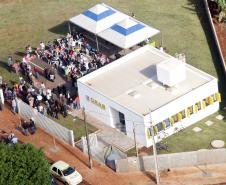 A secretária da Família e Desenvolvimento Social, Fernanda Richa, iniciou a tarde desta sexta-feira (22) no município de Luiziana, na região central do Estado. A visita no município foi para inaugurar o novo Centro de Referência de Assistência Social (Cras)Foto:Rogério Machado/SEDS