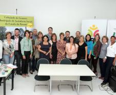 Secretária da Família e Desenvolvimento Social Fernanda Richa, participa com a presidente da FAS Marry Ducci da posse  do presidente do Cogemas o Sr José Roberto Zanchi.Foto:Rogério Machado/SEDS