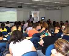 A última etapa do Seminário Capacitação de Combate ao Trabalho Infantil promovido pela Secretaria da Família e Desenvolvimento Social (Seds) iniciou nesta quarta-feira (05), em Curitiba. O evento que já foi realizado em Foz do Iguaçu e Londrina acontece até sexta-feira (07) e está abordando as recomendações do plano regional para prevenção e erradicação do trabalho infantil com municípios.Foto: Ricardo Marajó/SEDS