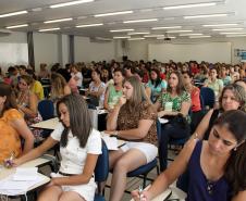 A última etapa do Seminário Capacitação de Combate ao Trabalho Infantil promovido pela Secretaria da Família e Desenvolvimento Social (Seds) iniciou nesta quarta-feira (05), em Curitiba. O evento que já foi realizado em Foz do Iguaçu e Londrina acontece até sexta-feira (07) e está abordando as recomendações do plano regional para prevenção e erradicação do trabalho infantil com municípios.Foto: Ricardo Marajó/SEDS