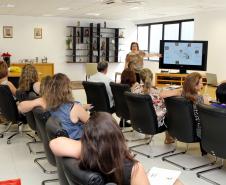 A secretária da Familia e Desenvolvimento Social, Fernanda Richa, se reúne com os chefes dos Escritórios Regionais.Foto:Rogério Machado/SEDS