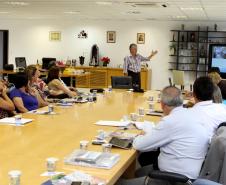 A secretária da Familia e Desenvolvimento Social, Fernanda Richa, se reúne com os chefes dos Escritórios Regionais.Foto:Rogério Machado/SEDS