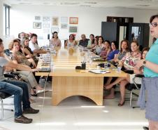 A secretária da Familia e Desenvolvimento Social, Fernanda Richa, se reúne com os chefes dos Escritórios Regionais.Foto:Rogério Machado/SEDS