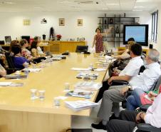 A secretária da Família e Desenvolvimento Social, Fernanda Richa, se reúne com os chefes dos Escritórios Regionais.Foto:Rogério Machado/SEDS