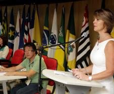 Secretária estadual da Família e Desenvolvimento Social, Fernanda Richa, participa da abertura da Reunião do Fórum Nacional dos Conselhos Estaduais de Assistência Social - FONACEAS.Foto:Rogério Machado/SEDS