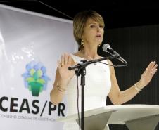 Secretária estadual da Família e Desenvolvimento Social, Fernanda Richa, participa da abertura da Reunião do Fórum Nacional dos Conselhos Estaduais de Assistência Social - FONACEAS.Foto:Rogério Machado/SEDS