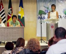 Secretária estadual da Família e Desenvolvimento Social, Fernanda Richa, participa da abertura da Reunião do Fórum Nacional dos Conselhos Estaduais de Assistência Social - FONACEAS.Foto:Rogério Machado/SEDS