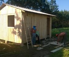 Parte dos recursos foi usada na reconstrução de casas das famílias atingidas pelas enchentes Foto: ER Irati