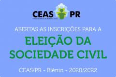 Eleição da Sociedade Civil - Biênio 2020/2022
