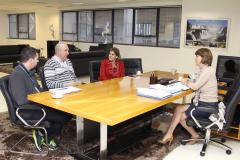 Fernanda Richa recebe Rubem Marcon, presidente do CEAS. Curitiba, 10-09-2015. Foto: Rogério Machado /SECS