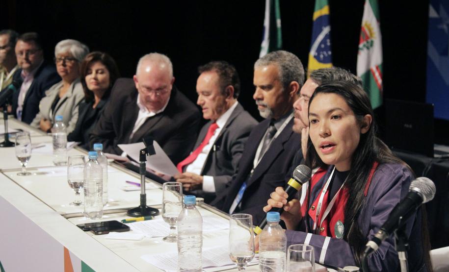 Secretaria do Trabalho e Desenvolvimento Social e o Conselho Estadual da Assistência Social realizam a abertura da XI Conferência Estadual de Assistência Social. Forum Estadual dos Trabalhadores do SUAS Jaqueline S. Vitor.Foto:Rogerio Machado/SECS