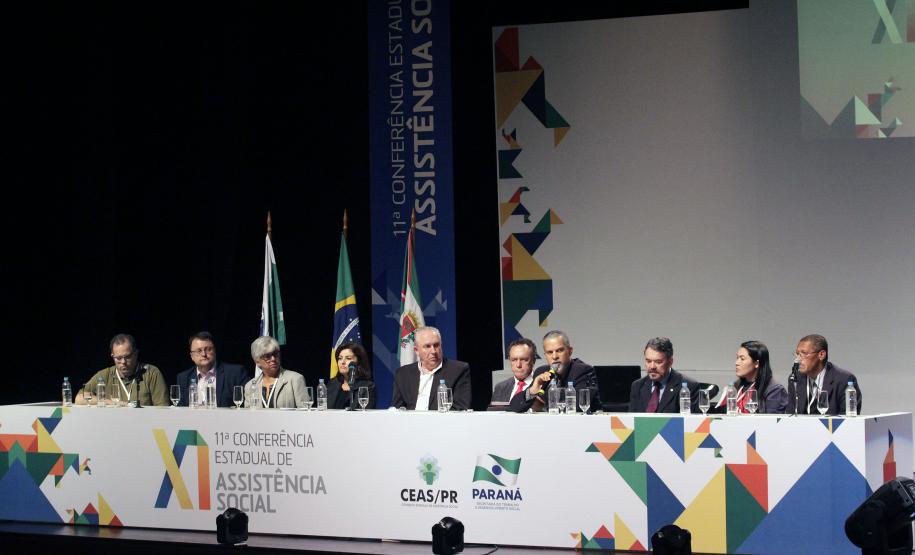 Secretaria do Trabalho e Desenvolvimento Social e o Conselho Estadual da Assistência Social realizam a abertura da XI Conferência Estadual de Assistência Social.Conselho Nacional de Assistencia Social, Leovani Gregorio.Foto:Rogerio Machado/SECS