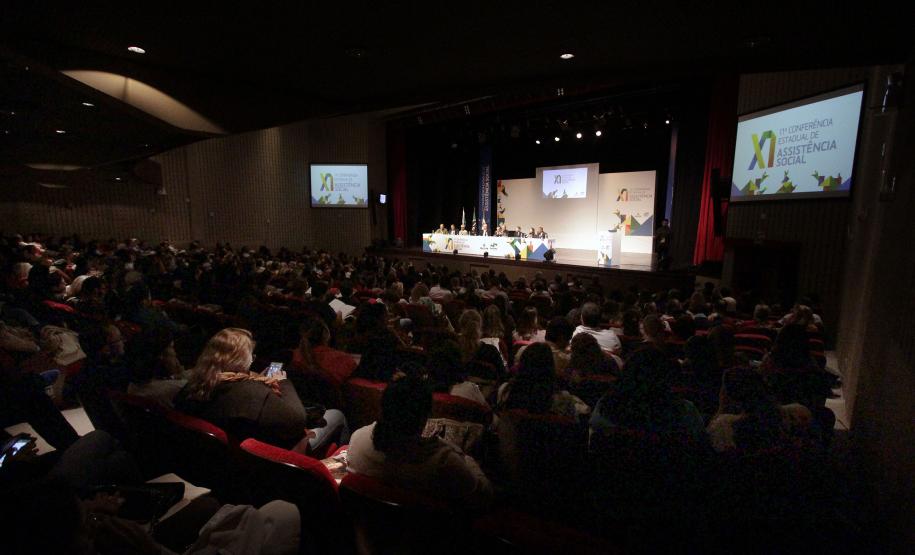 Secretaria do Trabalho e Desenvolvimento Social e o Conselho Estadual da Assistência Social realizam a abertura da XI Conferência Estadual de Assistência Social.Foto:Rogerio Machado/SECS