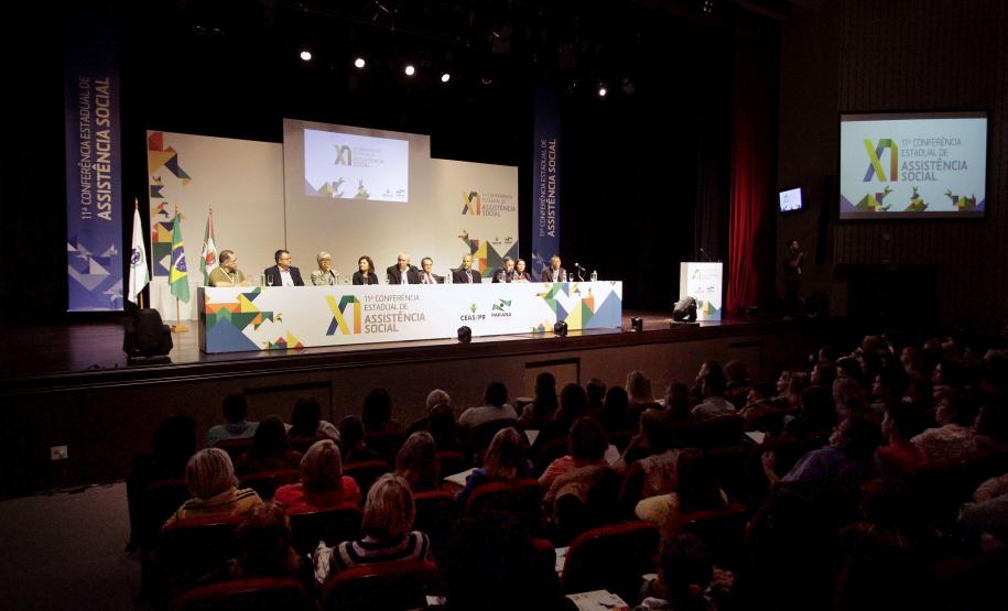 Secretaria do Trabalho e Desenvolvimento Social e o Conselho Estadual da Assistência Social realizam a abertura da XI Conferência Estadual de Assistência Social. Secretária Nacional de Assistência Social, Ieda CastroFoto:Rogerio Machado/SECS