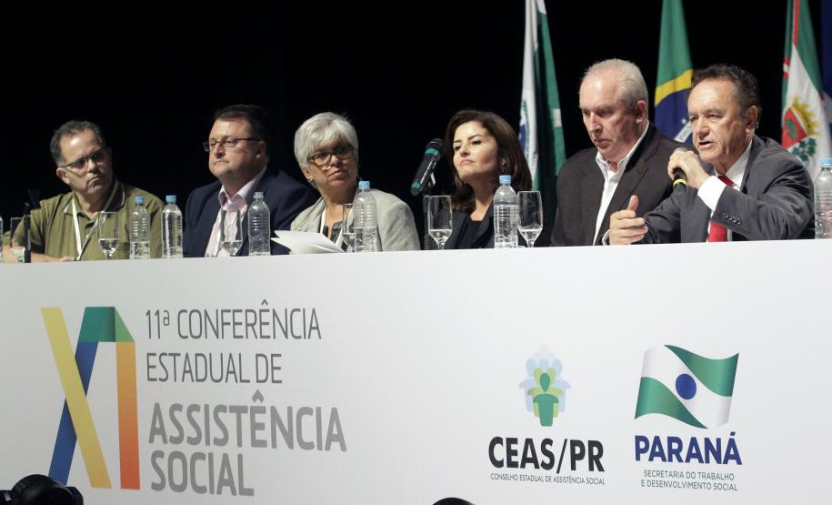 Secretaria do Trabalho e Desenvolvimento Social e o Conselho Estadual da Assistência Social realizam a abertura da XI Conferência Estadual de Assistência Social.Secretario da Justica, Leonildo de Souza GrotaFoto:Rogerio Machado/SECS