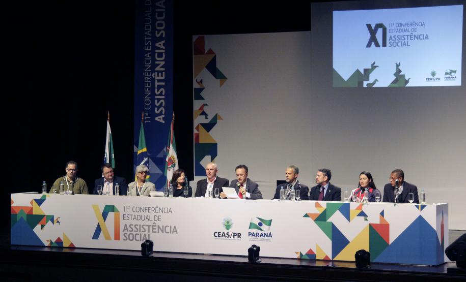 Secretaria do Trabalho e Desenvolvimento Social e o Conselho Estadual da Assistência Social realizam a abertura da XI Conferência Estadual de Assistência Social.Secretario da Justica, Leonildo de Souza GrotaFoto:Rogerio Machado/SECS