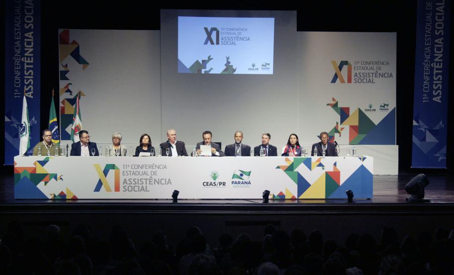 Secretaria do Trabalho e Desenvolvimento Social e o Conselho Estadual da Assistência Social realizam a abertura da XI Conferência Estadual de Assistência Social.Secretario da Justica, Leonildo de Souza GrotaFoto:Rogerio Machado/SECS