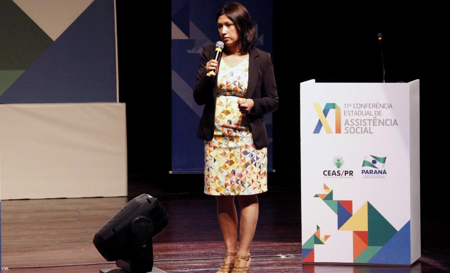 XI Conferência Estadual de Assistência Social do Paraná, palestra com a Luciana Pavowski.Foto: Jefferson Oliveira