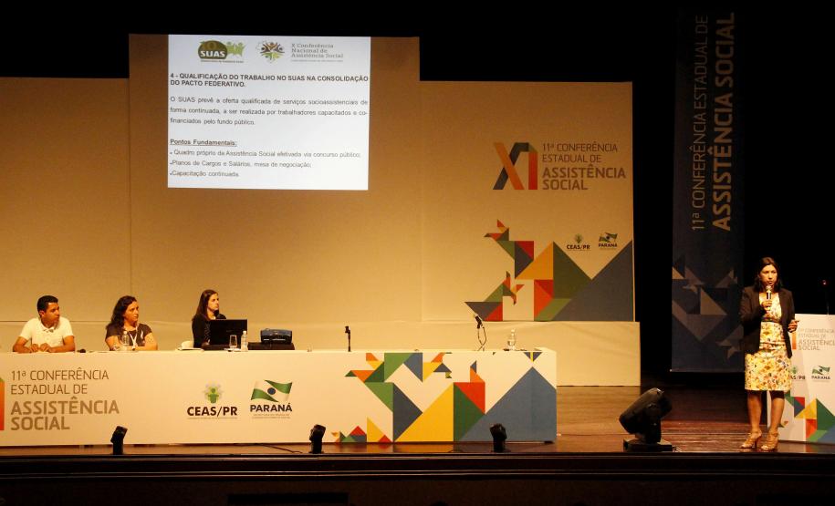 XI Conferência Estadual de Assistência Social do Paraná.Foto: Jefferson Oliveira