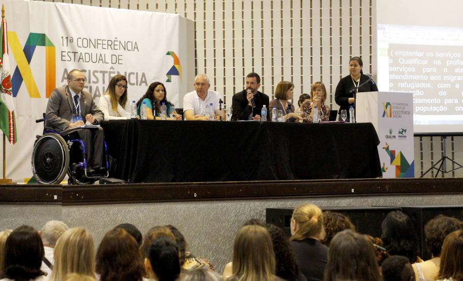 Secretaria do Trabalho e Desenvolvimento Social e o Conselho Estadual da Assistência Social realizam o 3 dia da XI Conferência Estadual de Assistência Social.Foto:Jefferson Oliveira / Seds