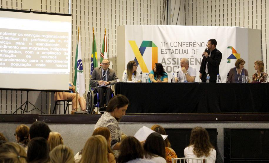Secretaria do Trabalho e Desenvolvimento Social e o Conselho Estadual da Assistência Social realizam o 3 dia da XI Conferência Estadual de Assistência Social.Foto:Jefferson Oliveira / Seds