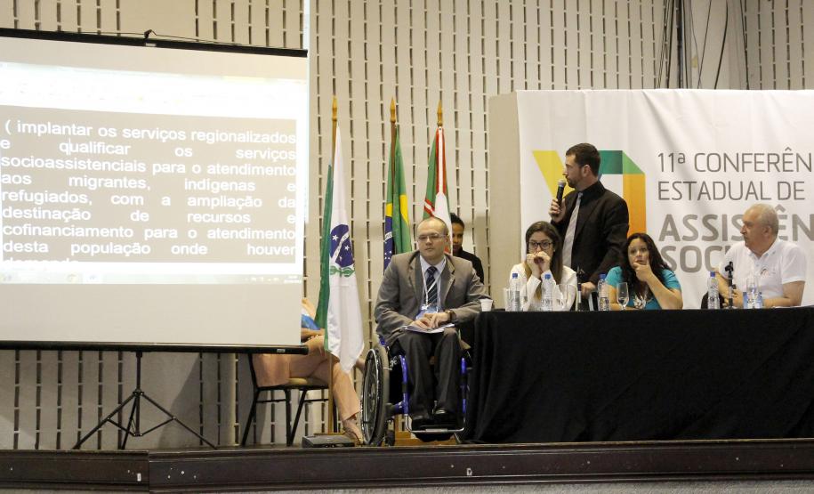 Secretaria do Trabalho e Desenvolvimento Social e o Conselho Estadual da Assistência Social realizam o 3 dia da XI Conferência Estadual de Assistência Social.Foto:Jefferson Oliveira / Seds
