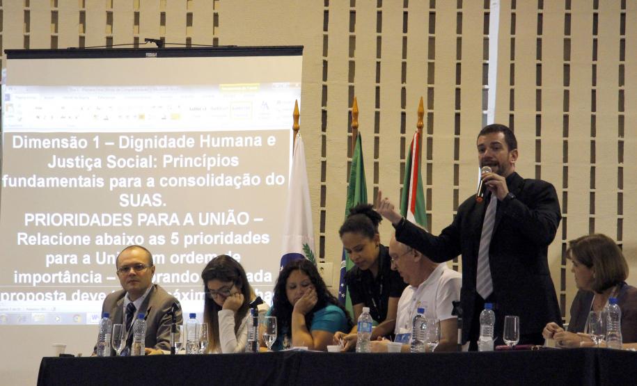 Secretaria do Trabalho e Desenvolvimento Social e o Conselho Estadual da Assistência Social realizam o 3 dia da XI Conferência Estadual de Assistência Social.Foto:Jefferson Oliveira / Seds