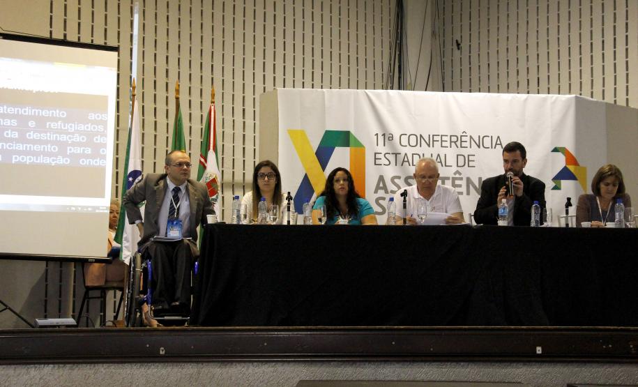 Secretaria do Trabalho e Desenvolvimento Social e o Conselho Estadual da Assistência Social realizam o 3 dia da XI Conferência Estadual de Assistência Social.Foto:Jefferson Oliveira / Seds