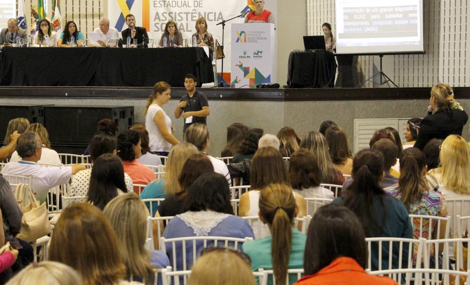 Secretaria do Trabalho e Desenvolvimento Social e o Conselho Estadual da Assistência Social realizam o 3 dia da XI Conferência Estadual de Assistência Social.Foto:Jefferson Oliveira / Seds