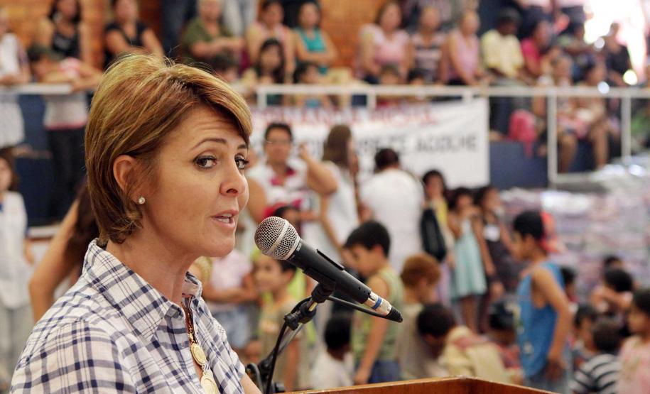 Secretária da Familia e Desenvolvimento Social, Fernanda Richa percorre municípios da Região Norte co Paraná com a campanha Espalhe Calor e inaugura dois Centros de Referencia de Assistencia Social. Foto:Rogério Machado/SEDS