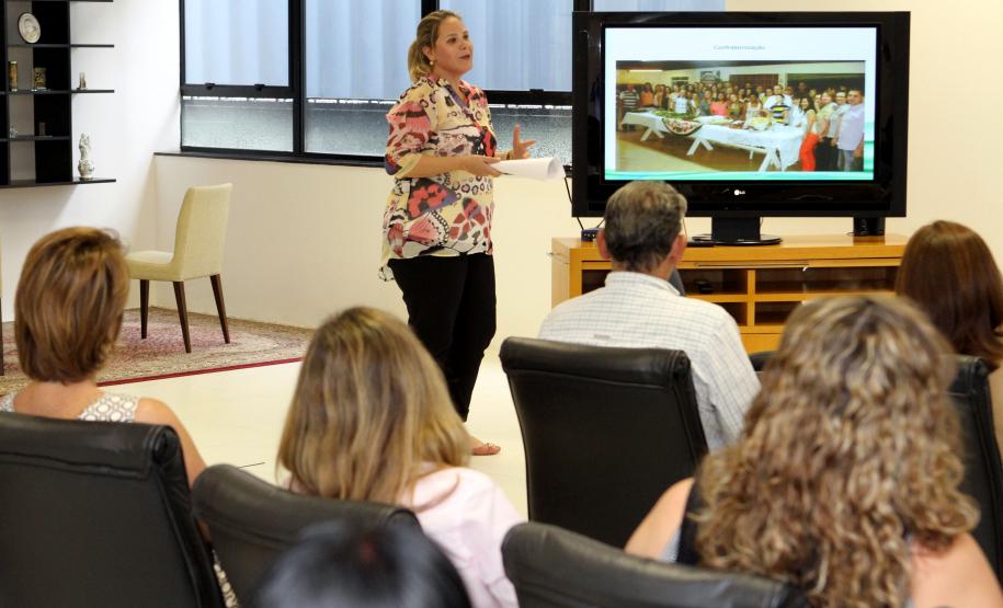 A secretária da Familia e Desenvolvimento Social, Fernanda Richa, se reúne com os chefes dos Escritórios Regionais.Foto:Rogério Machado/SEDS
