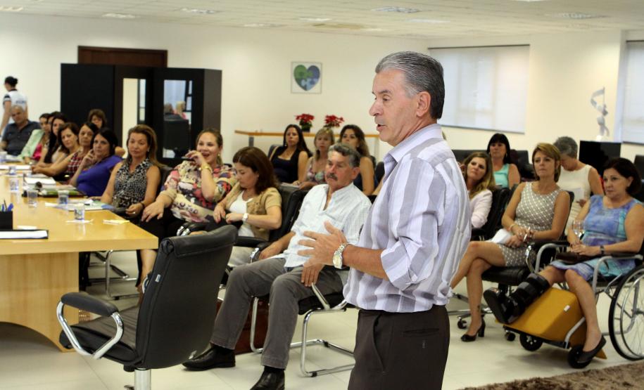 A secretária da Familia e Desenvolvimento Social, Fernanda Richa, se reúne com os chefes dos Escritórios Regionais.Foto:Rogério Machado/SEDS