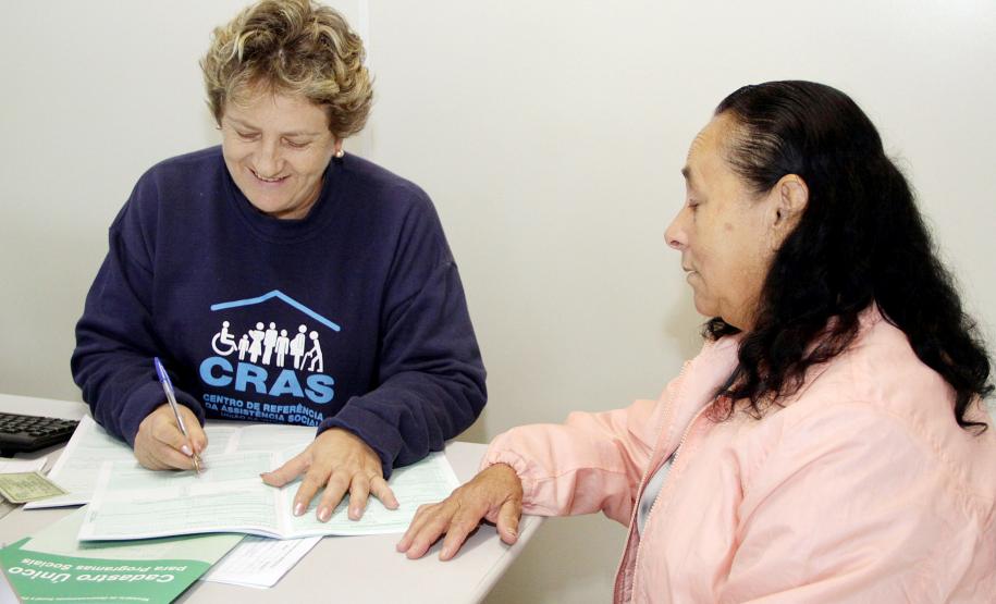 Atendimento CRAS no município de União da Vitória.Foto: Ricardo Marajó/SEDS
