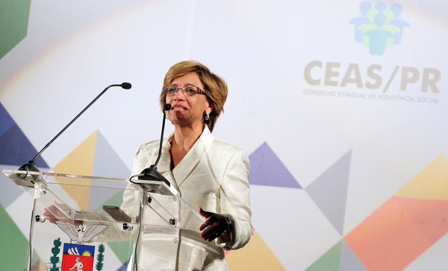 Secretária estadual da Família e Desenvolvimento Social, Fernanda Richa, partcipa da X Conferência Estadual de Assistência SocialFoto:Rogério Machado/SEDS