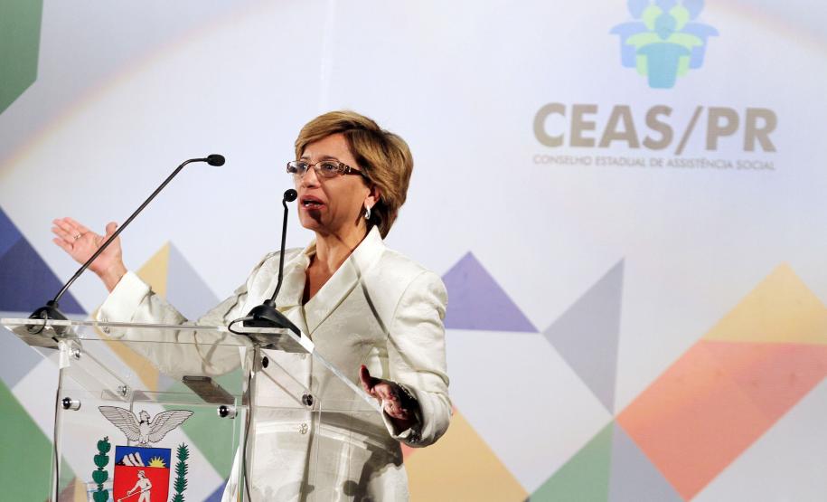 Secretária estadual da Família e Desenvolvimento Social, Fernanda Richa, partcipa da X Conferência Estadual de Assistência SocialFoto:Rogério Machado/SEDS