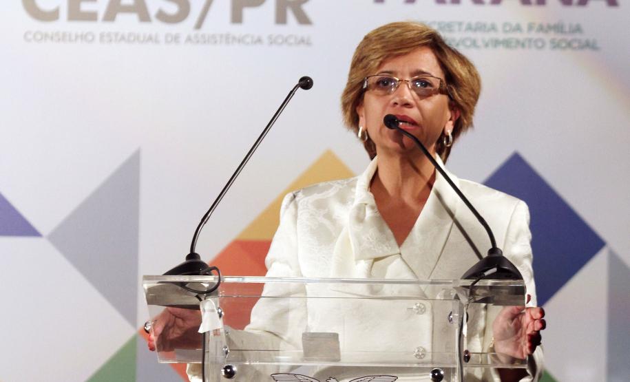 Secretária estadual da Família e Desenvolvimento Social, Fernanda Richa, partcipa da X Conferência Estadual de Assistência SocialFoto:Rogério Machado/SEDS