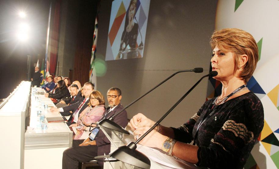 Secretária estadual da Família e Desenvolvimento Social, Fernanda Richa, partcipa da X Conferência Estadual de Assistência SocialFoto:Rogério Machado/SEDS