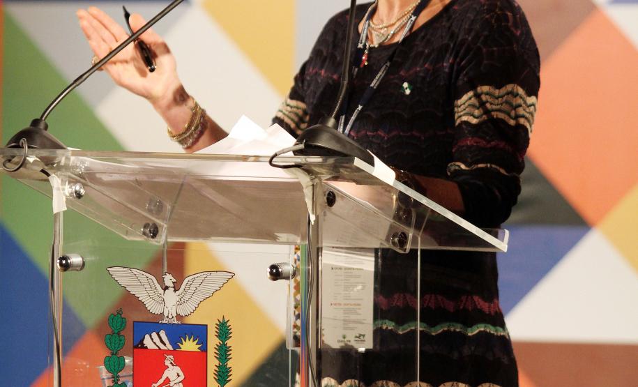 Secretária estadual da Família e Desenvolvimento Social, Fernanda Richa, partcipa da X Conferência Estadual de Assistência SocialFoto:Rogério Machado/SEDS