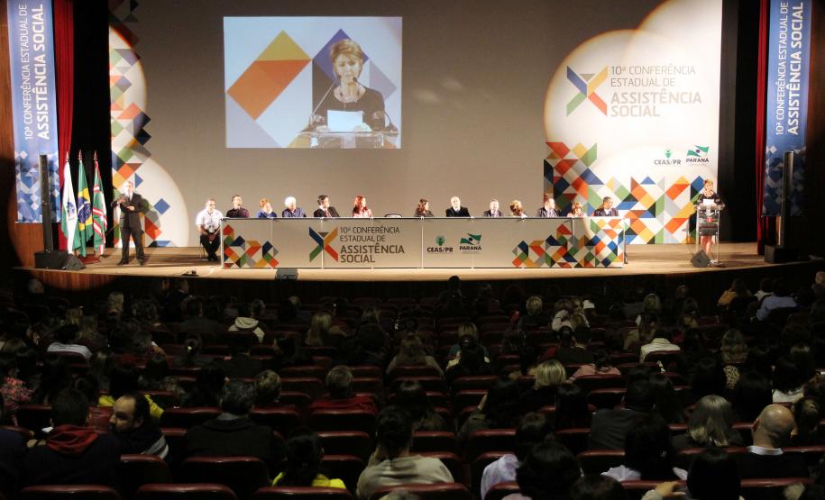 Secretária estadual da Família e Desenvolvimento Social, Fernanda Richa, partcipa da X Conferência Estadual de Assistência SocialFoto:Rogério Machado/SEDS