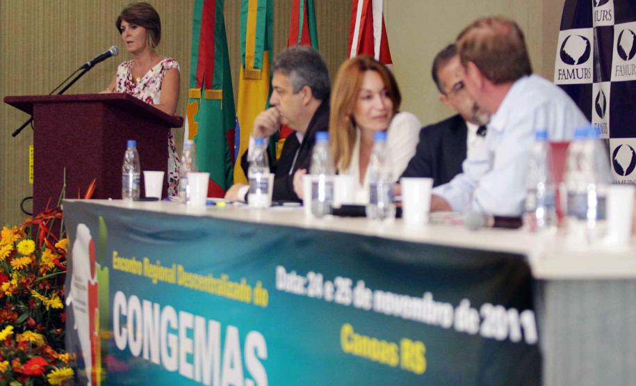 Secretária da Família e Desenvolvimento Social Fernanda Richa, participa do Encontro Regional Descentralizado do Congemas Região Sul em Porto Alegre.Foto:Rogério Machado/SEDS
