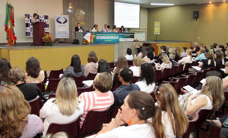 Secretária da Família e Desenvolvimento Social Fernanda Richa, participa do Encontro Regional Descentralizado do Congemas Região Sul em Porto Alegre.Foto:Rogério Machado/SEDS