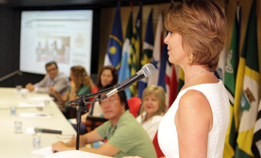 Secretária estadual da Família e Desenvolvimento Social, Fernanda Richa, participa da abertura da Reunião do Fórum Nacional dos Conselhos Estaduais de Assistência Social - FONACEAS.Foto:Rogério Machado/SEDS