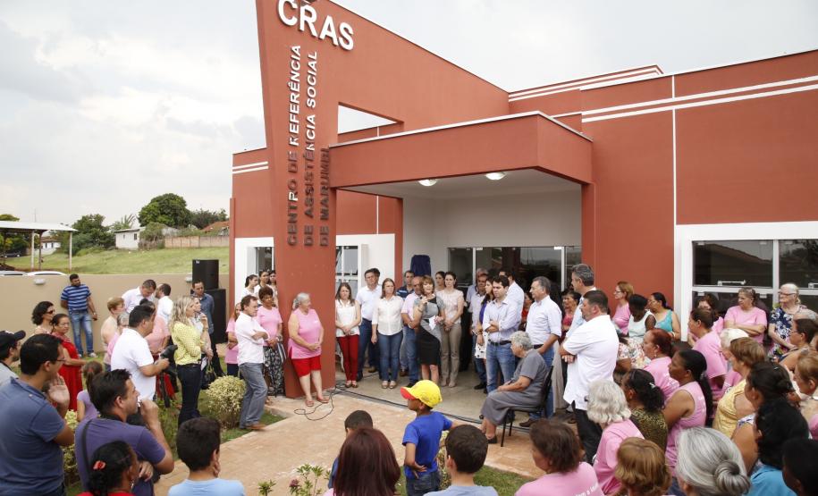 Fernanda inaugura Centro de Referência de Assistência Social de Marumbi Foto: Rogério Machado/SECS